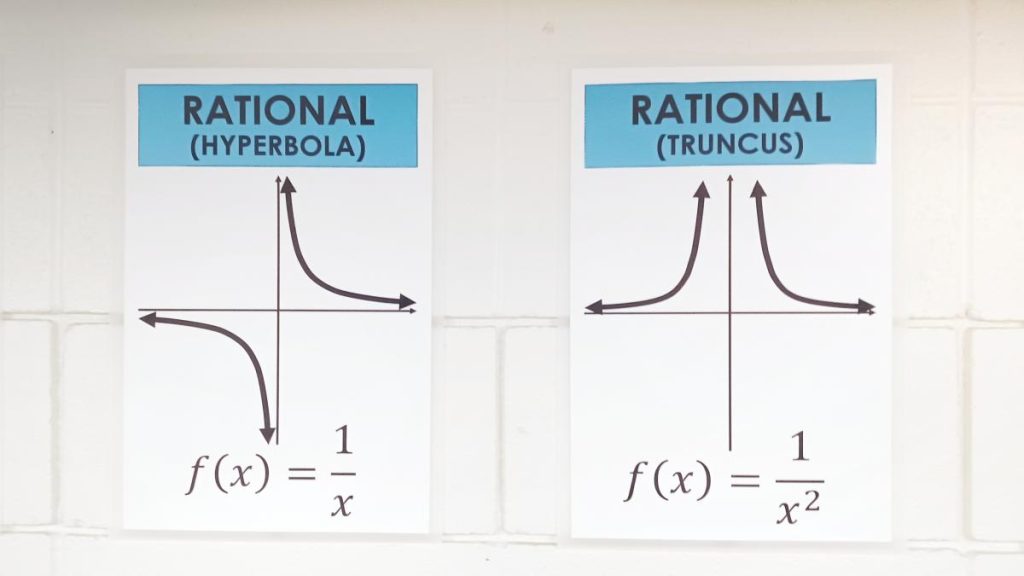 parent function posters of rational functions 1/x and 1/x^2. 