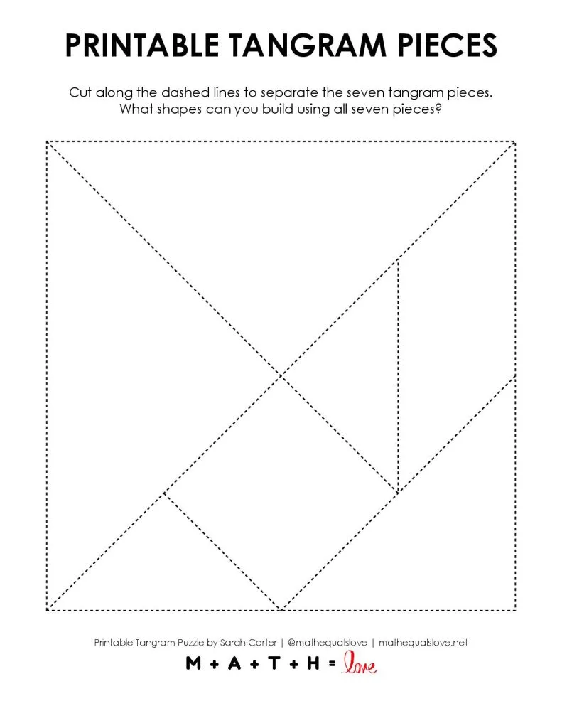 printable tangram pieces template in pdf format. 