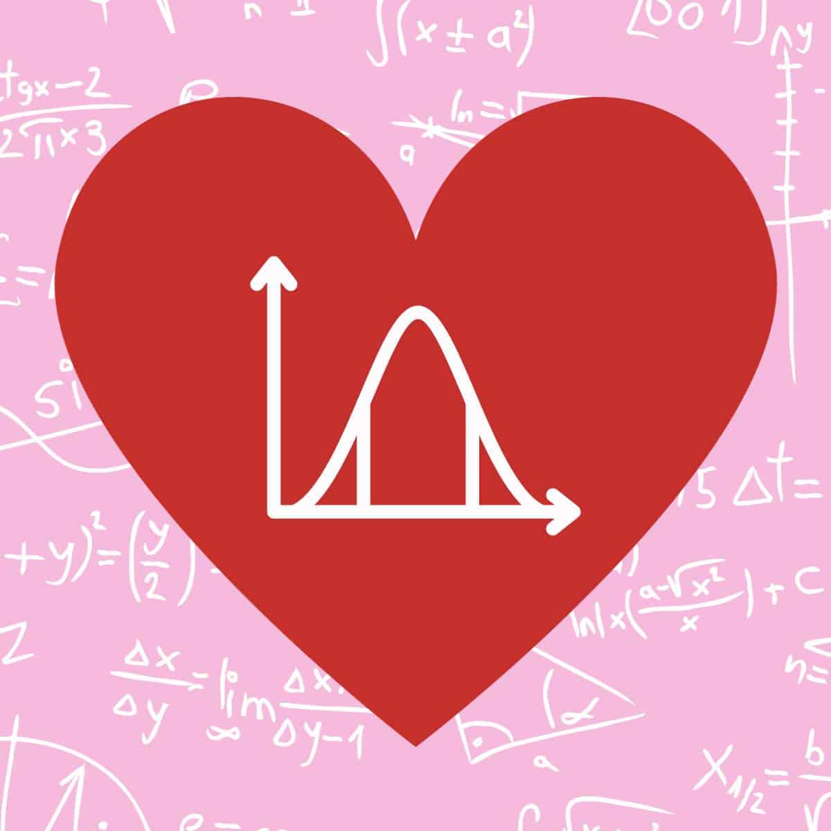 Math Valentine Square Puzzle Math = Love
