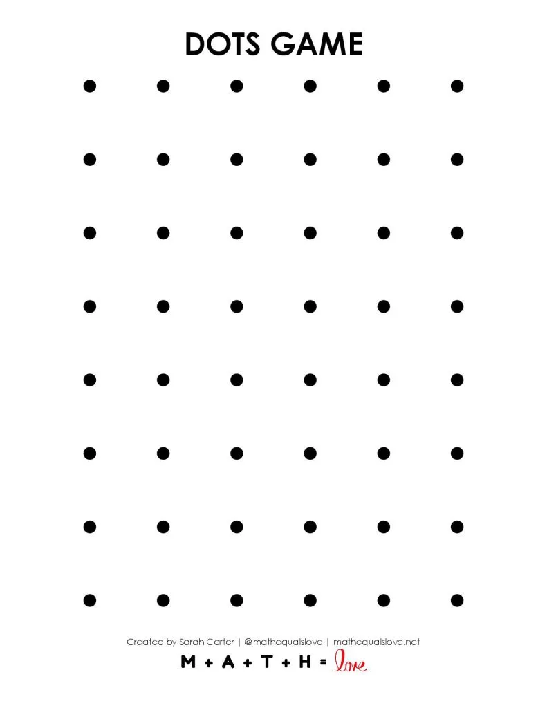 printable dots game pdf version 2. 