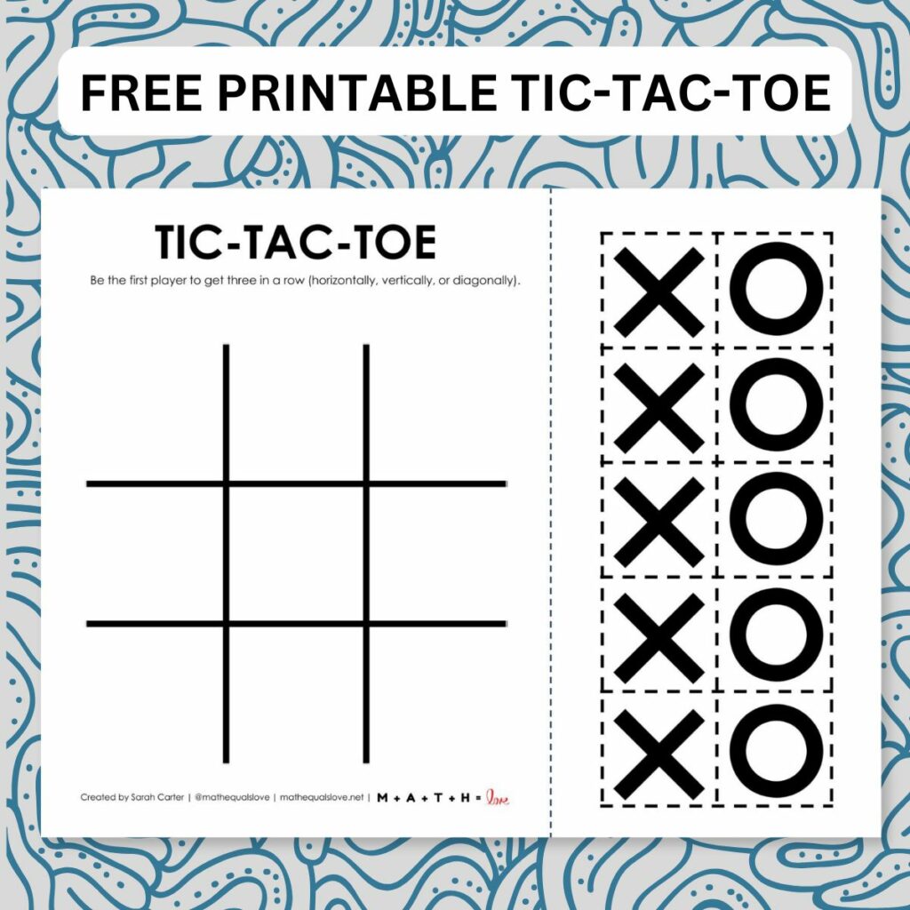 free printable tic tac toe board. 