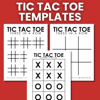 Tic Tac Toe Board Printable (Free PDF Templates)