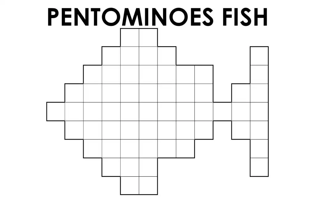 pentominoes fish puzzle screenshot. 