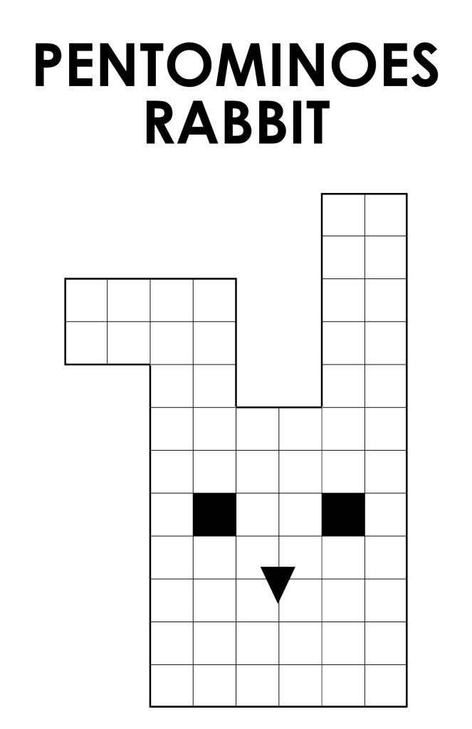 pentominoes rabbit puzzle screenshot. 
