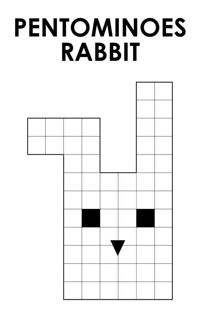 pentominoes rabbit puzzle screenshot. 