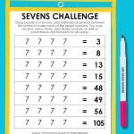 Sevens Number Challenge