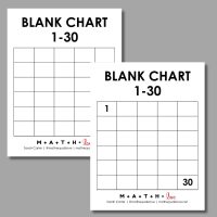 Printable Number Chart 1-30 (Free PDF Templates)