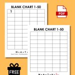blank 1-50 number charts.