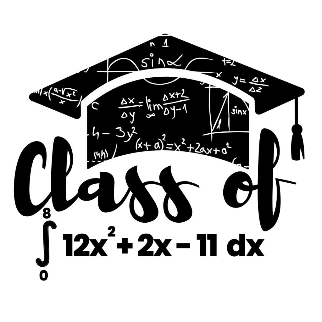 Calculus Class of 2024 Sticker Design Without Parentheses 