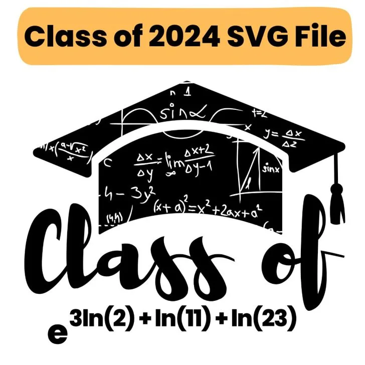 precalculus graduation sticker for class of 2024.