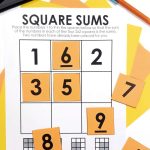 square sums number puzzle.