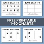 1-10 number charts printable pdf.