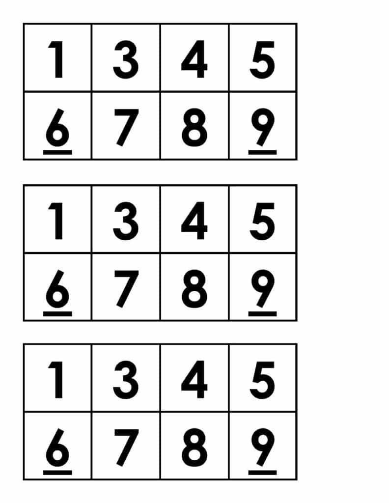 product square puzzle number tiles. 