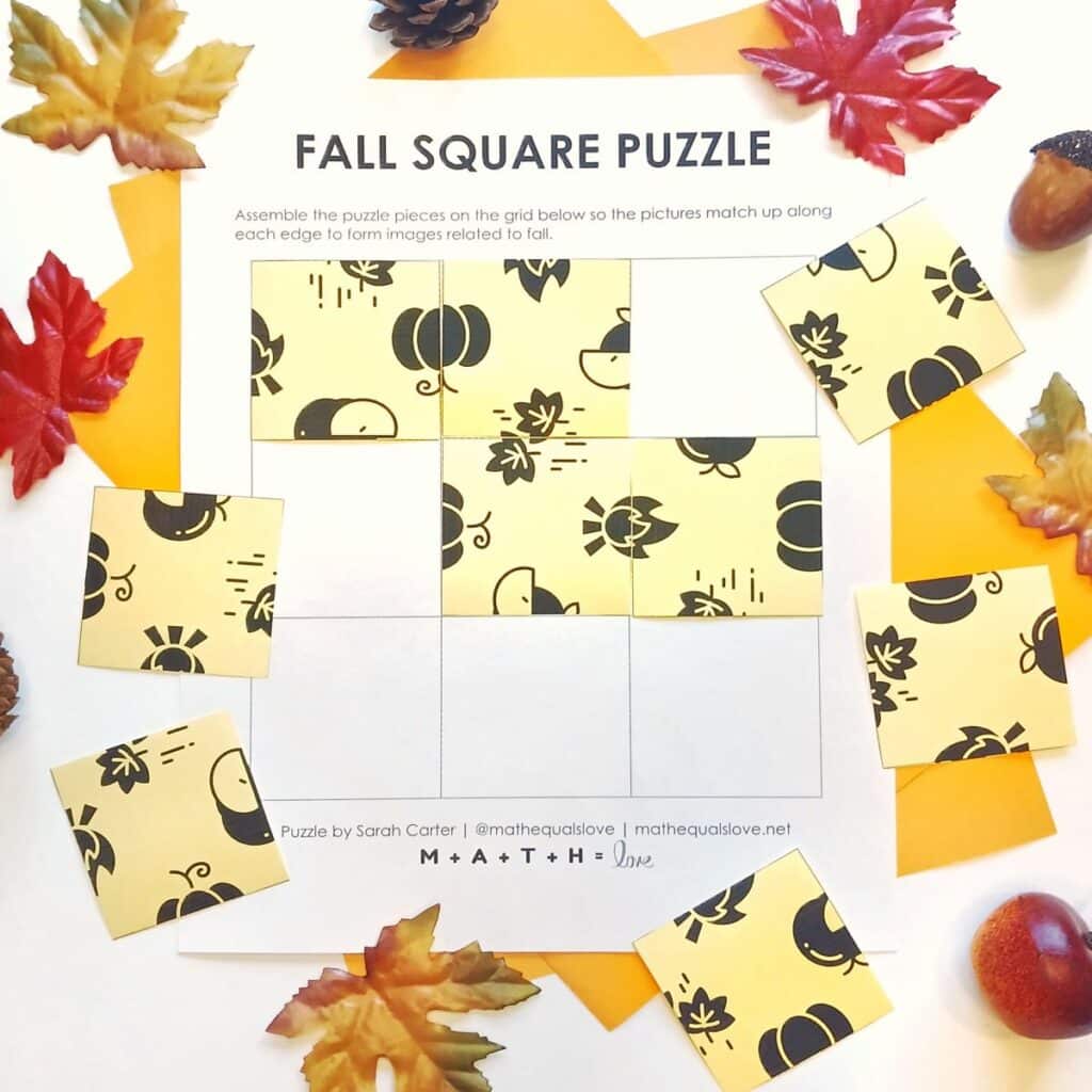 square fall logic puzzle - partially solved. 