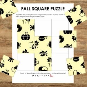 Square Fall Game Square Fall Logic Puzzle | Math = Love
