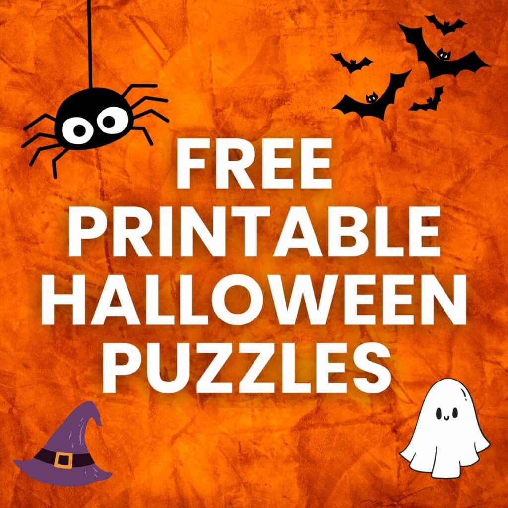 free printable halloween puzzles 