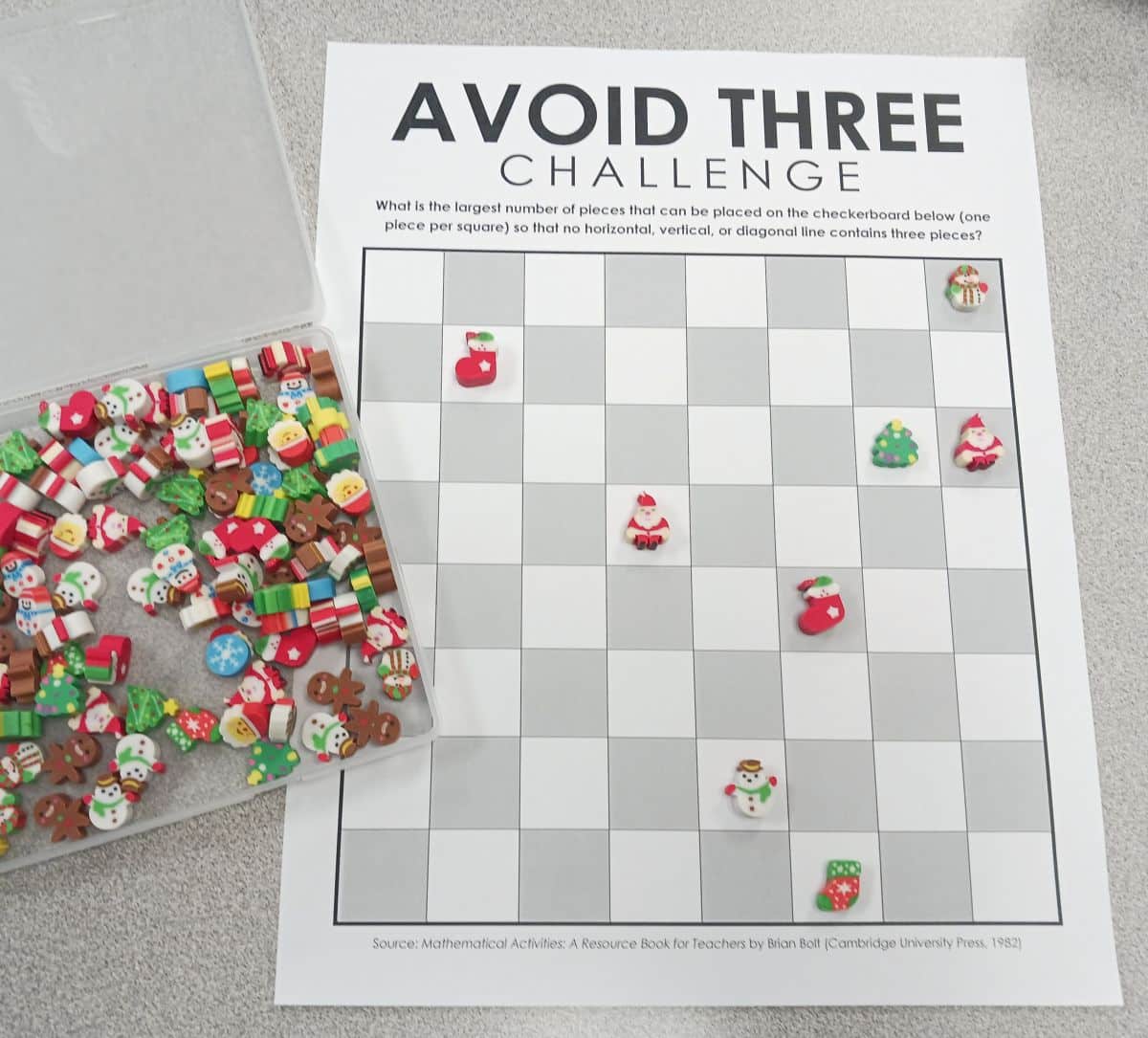 Avoid Three Game (and Challenge Puzzle) | Math = Love
