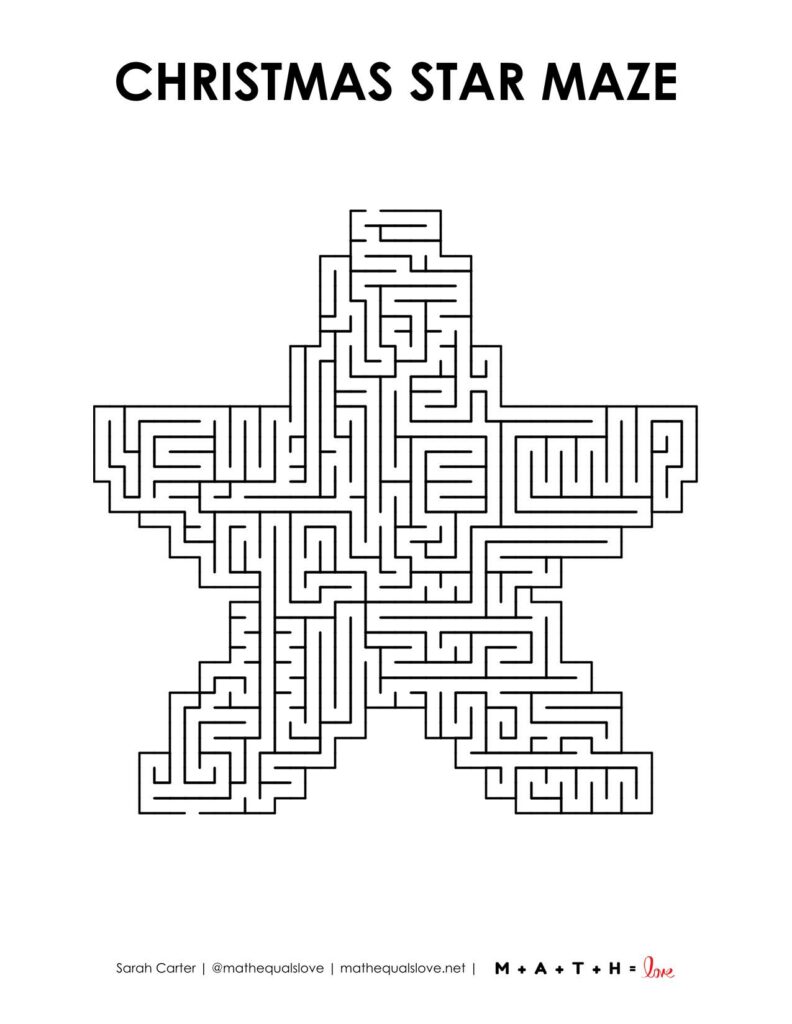 christmas star maze level 5 