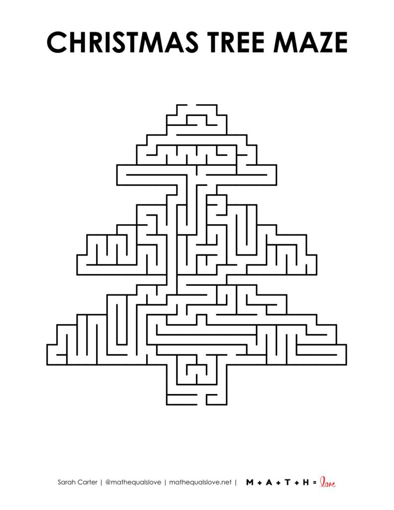 christmas tree maze level 3 