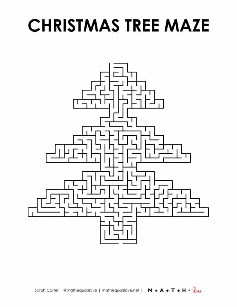 christmas tree maze level 6 