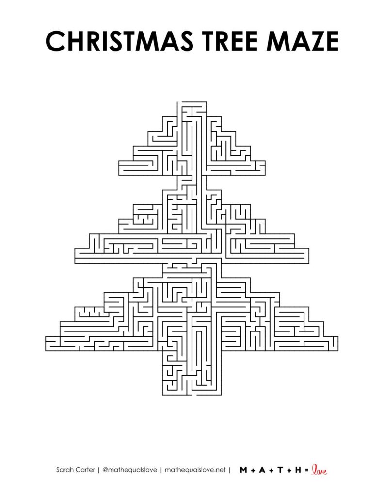 christmas tree maze level 9 