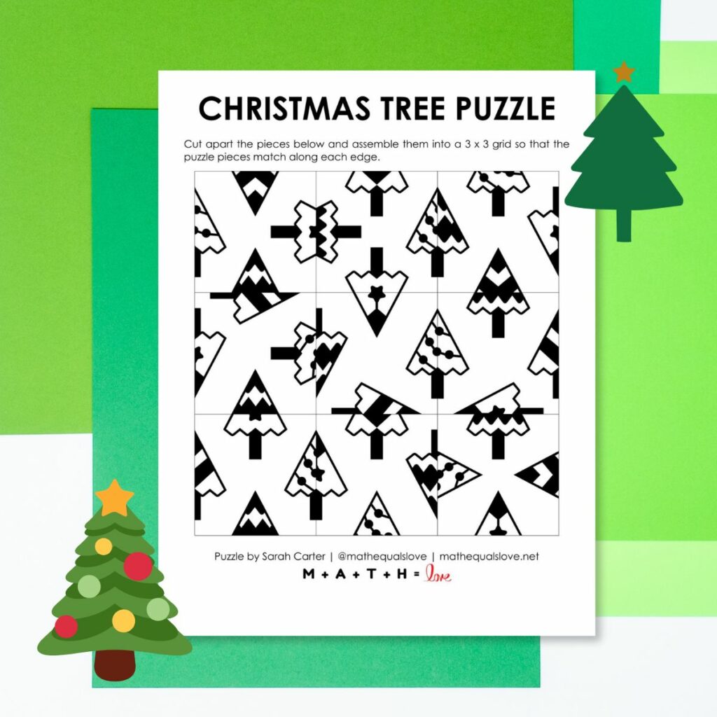 Christmas Tree Logic Puzzle. 