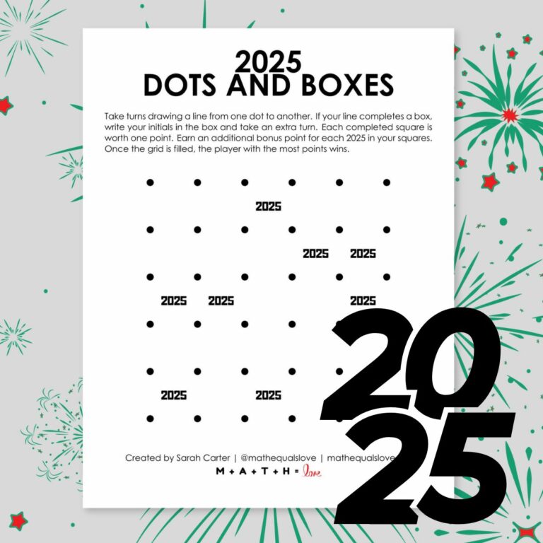 2025 dots and boxes game.