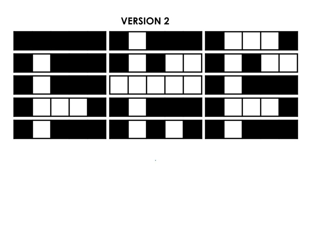 version 2 of pieces for 2026 digit grid puzzle.