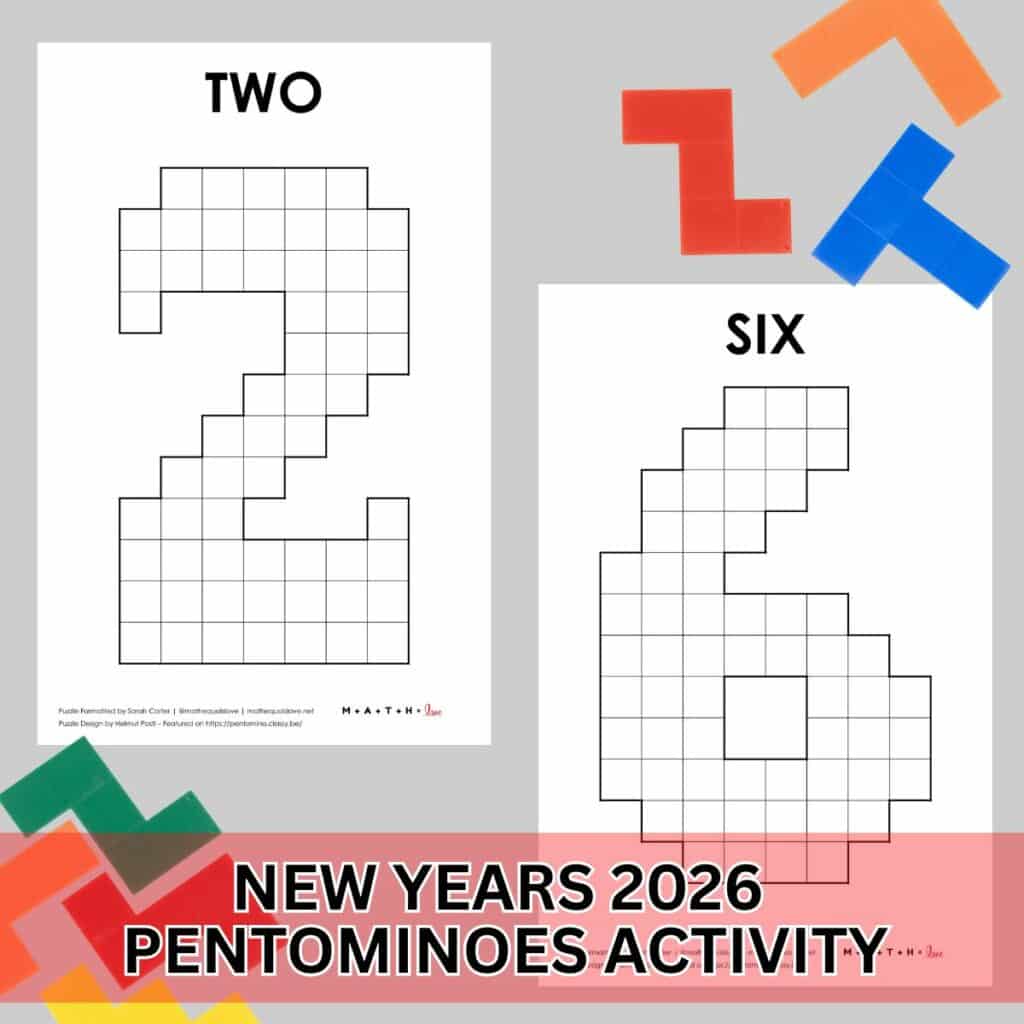 2026 26 pentominoes puzzles for new years.