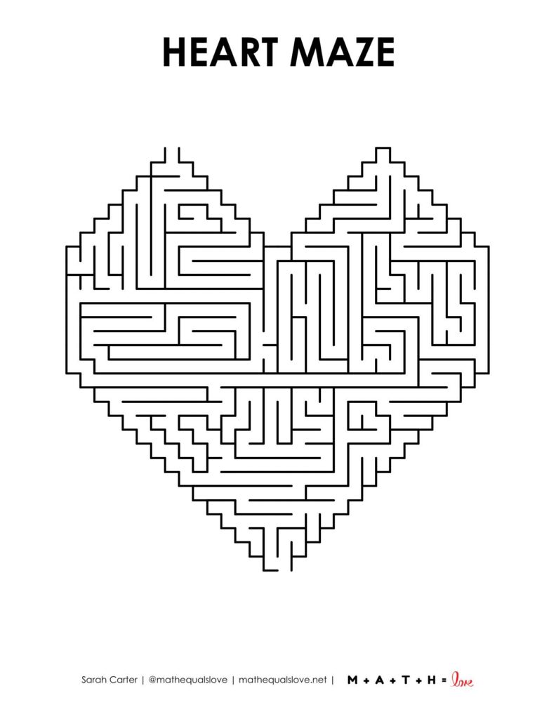 heart shaped maze level 3. 