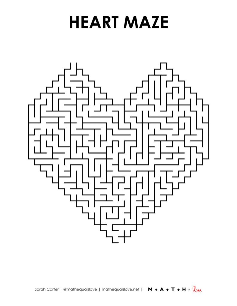 heart shaped maze level 4.