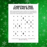 Christmas Tree dots and boxes game.