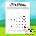 farm-themed dots and boxes game.