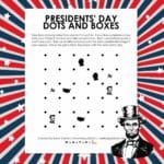 Presidents' Day Dots and Boxes Game.