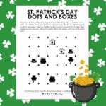 St Patrick's Day Dots and Boxes Game.