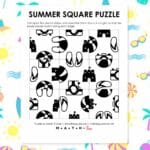 summer square edge matching puzzle.
