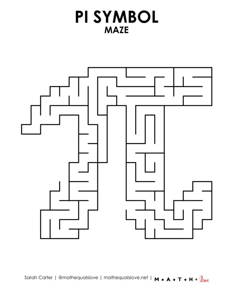 pi symbol maze level 2. 