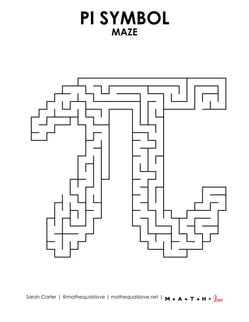 pi symbol maze level 4. 