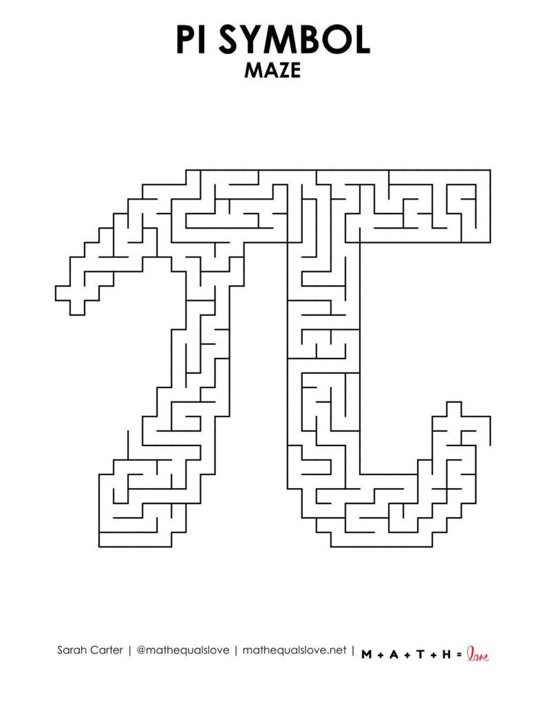 pi symbol maze level 5.