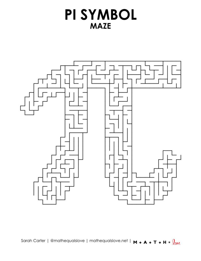 pi symbol maze level 6. 