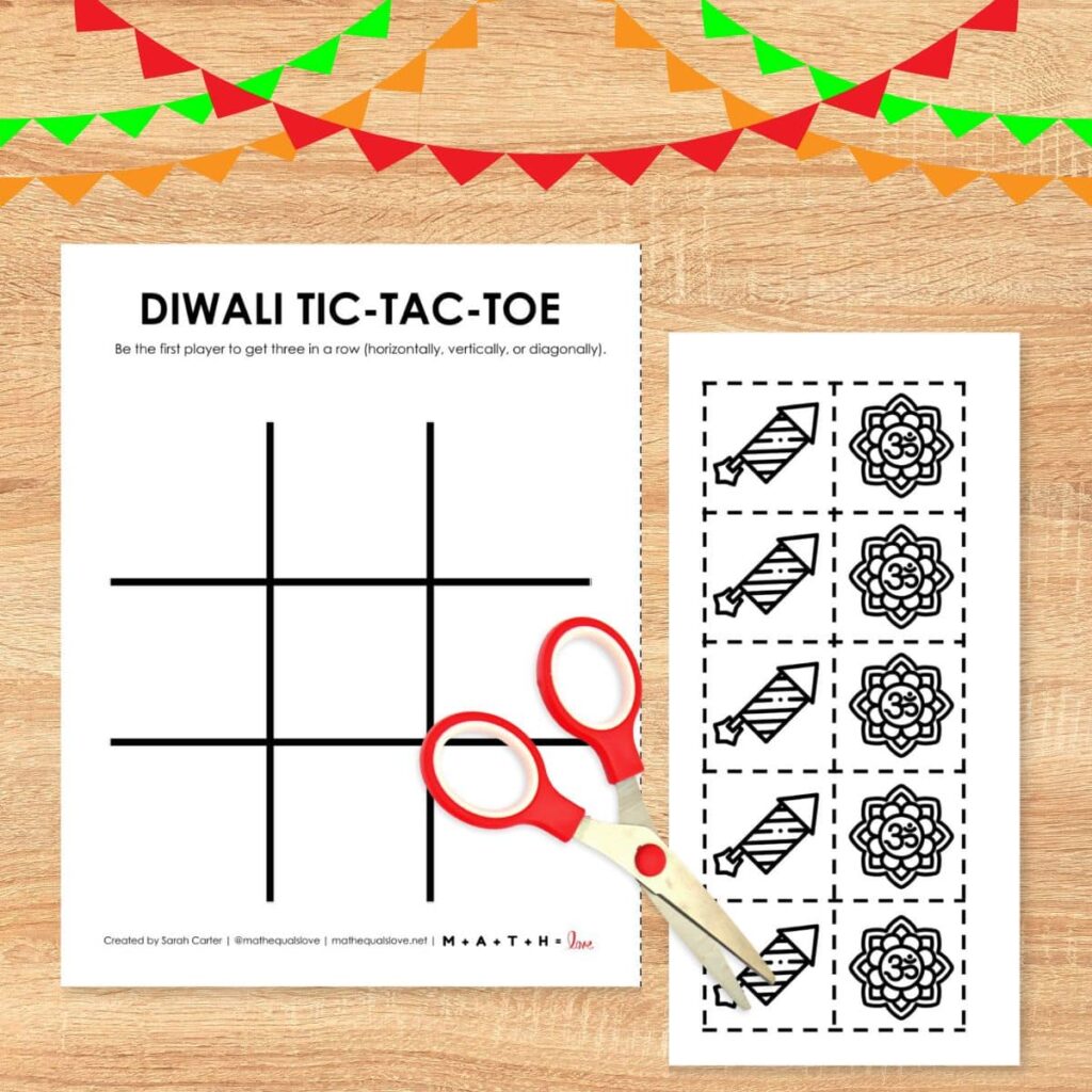 Diwali Tic Tac Toe Game. 