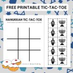 Hanukkah Tic Tac Toe Game Printable.