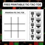 kwanzaa tic tac toe board game printable.
