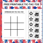 veterans day tic tac toe game.