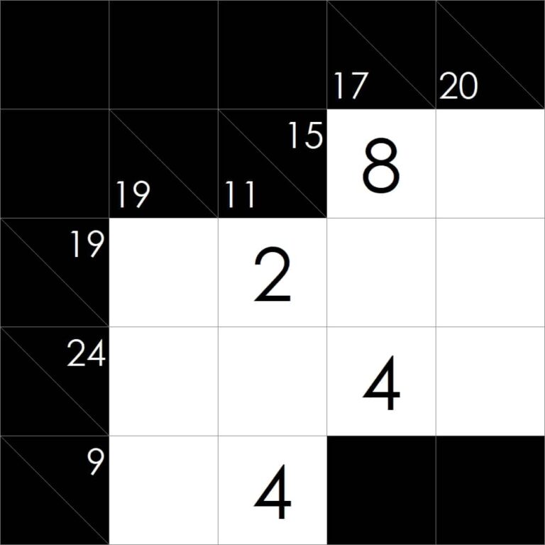 Kakuro Puzzles (Free Printable PDFs)