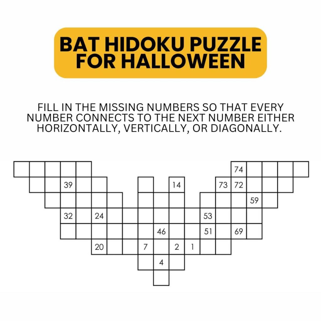 bat hidoku puzzle instructions. 