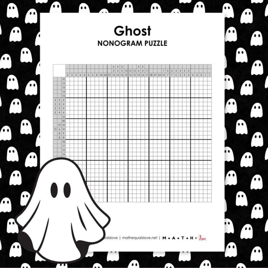 ghost nonogram puzzle. 