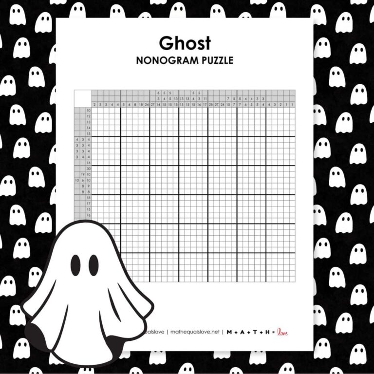 ghost nonogram puzzle.