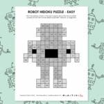 Robot Hidoku Logic Puzzles