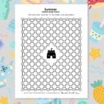 summer hidden word puzzle printable.